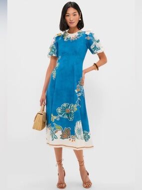 Alemais Luda Midi Dress in Blue